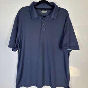 Navy Blue Short Sleeve Collared Shirt XL Ben Hogan Performance